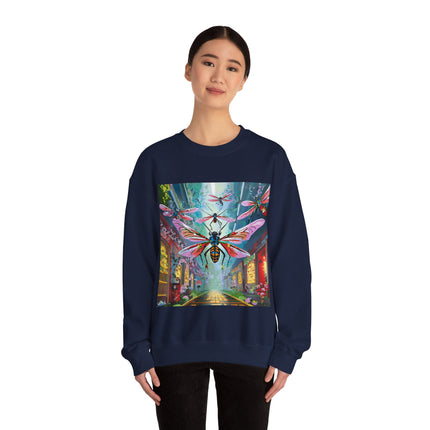 Neon Swarm Unisex Heavy Blend™ Crewneck Sweatshirt