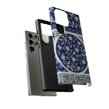 Blue Flower Pattern by Owen Jones Phone Cases
