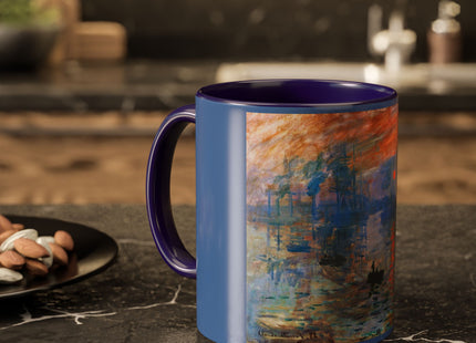 Sunrise by Claude Monet Colorful Mugs (11oz, 15oz)