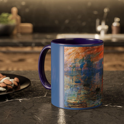 Sunrise by Claude Monet Colorful Mugs (11oz, 15oz)
