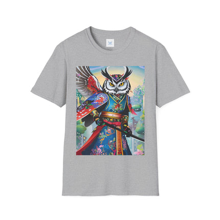Cyberpunk Samurai Owl Softstyle T-Shirt