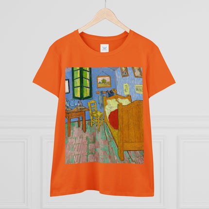 The Bedroom by Vincent van Gogh Women's Midweight Cotton Tee