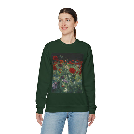 Poppies (A Study of Poppies for Carnation, Lily, Lily, Rose) by John Singer Sargent Heavy Blend™ Crewneck Sweatshirt