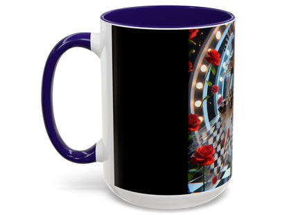 Halloween Witch Through the Mirror Colorful Mugs (11oz, 15oz)