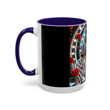 Halloween Witch Through the Mirror Colorful Mugs (11oz, 15oz)