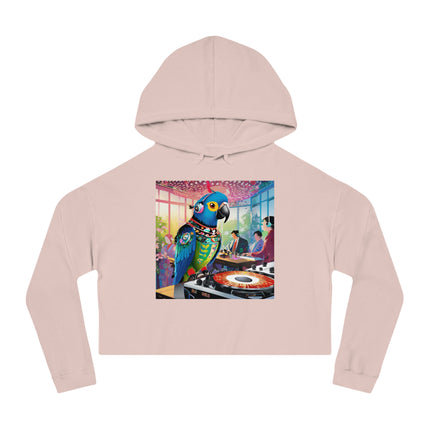 Parrot DJ Women’s Cropped Hooded Sweatshirt