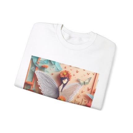 Zinnia Fairy Unisex Heavy Blend™ Crewneck Sweatshirt