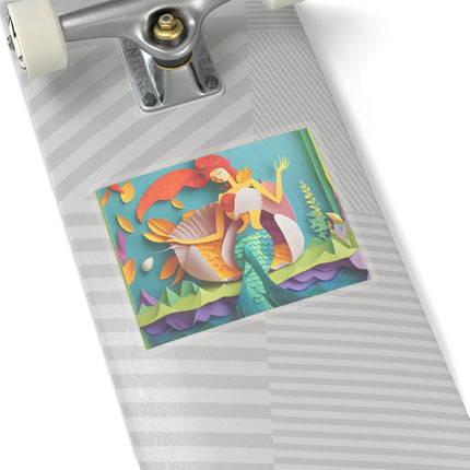 Charming Mermaid Kiss-Cut Stickers (4 Sizes)