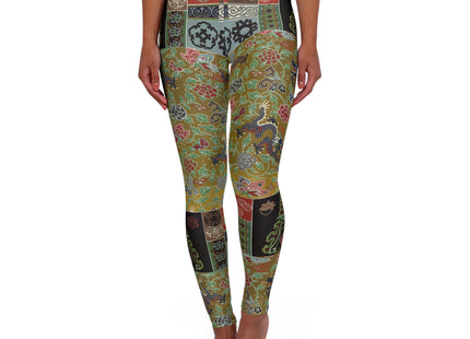 Chinois et Japonais 2 by Auguste Racinet High Waisted Yoga Leggings (AOP)