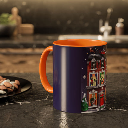 A Christmas Eve Celebration Colorful Mugs (11oz, 15oz)