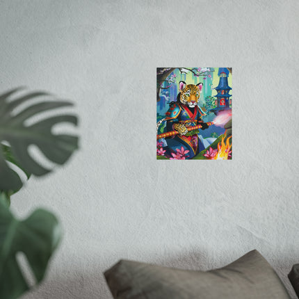 Cyberpunk Leopard Fine Art Posters