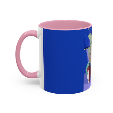 Wishes Beneath the Comet Sky Colorful Mug (11oz, 15oz) – Celestial Magic, Art Deco Elegance & Dreamy Wonder