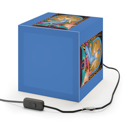 September & Sapphire Zodiac Light Cube Lamp