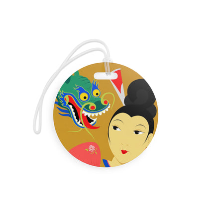 Dragon Fan Luggage Tag – Bold Fantasy & Elegant Strength