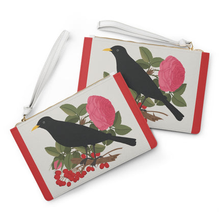 Blackbird & Rose Clutch Bag – Timeless Beauty & Elegant Charm