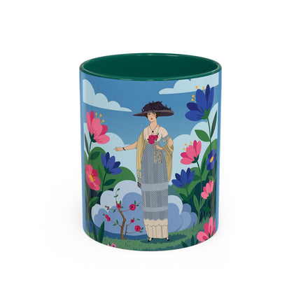 Garden Of New Beginnings Colorful Mugs – Art Deco Floral Elegance