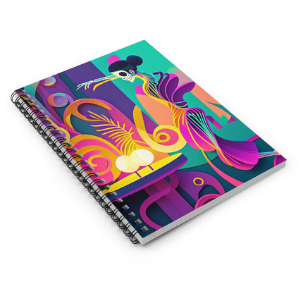 Dance of the Skeleton Ballerinas Spiral Notebook - Ruled Line