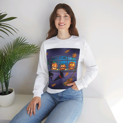 Whimsical Halloween Mischief Unisex Heavy Blend™ Crewneck Sweatshirt