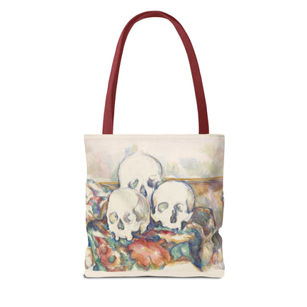 The Three Skulls by Paul Cézanne Tote Bag (AOP)