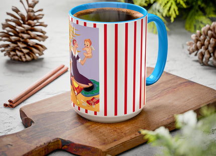 Art Deco Christmas Colorful Mugs (11oz, 15oz)
