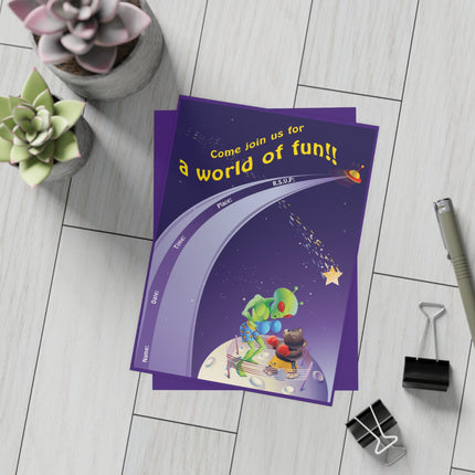 Cosmic Clash Party Invitations (envelopes included)