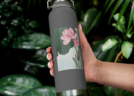 Blooming Lotus Flowers by Ohara Koson Vacuum Insulated Bottle, 22oz