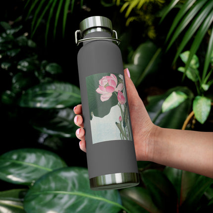 Blooming Lotus Flowers by Ohara Koson Vacuum Insulated Bottle, 22oz
