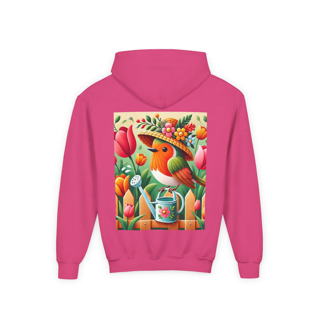 The Little Garden Tender Youth Hooded Sweatshirt – Sunshine, Care & Storybook Charm