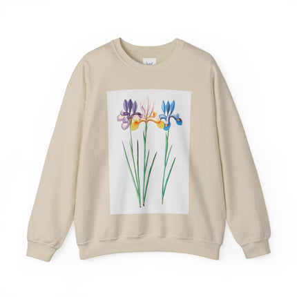 Blue Iris by Anselmus Boëtius de Boodt Heavy Blend™ Crewneck Sweatshirt