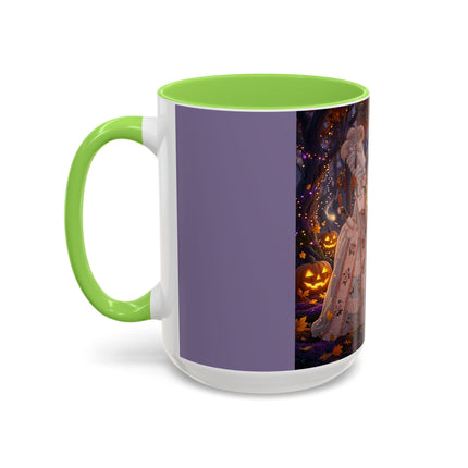 🎃🌙 The Midnight Court Of Pumpkin Grove Colorful Mug – Elegant Halloween Masquerade