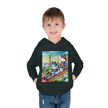 Kitsune Carnival Toddler Pullover Fleece Hoodie