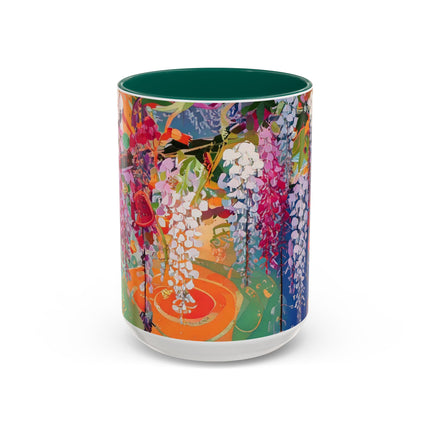 Golden Wisteria Elegance Colorful Mugs (11oz, 15oz)