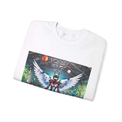 Samurai Robot Angels Unisex Heavy Blend™ Crewneck Sweatshirt