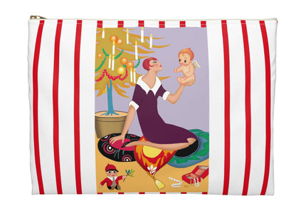 Art Deco Christmas Accessory Pouch