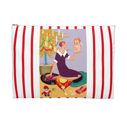 Art Deco Christmas Accessory Pouch