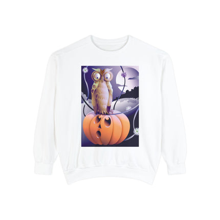 The Startled Pumpkin Unisex Garment-Dyed Sweatshirt