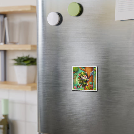 Stealthy Stripes Die-Cut Magnets (5 Sizes)