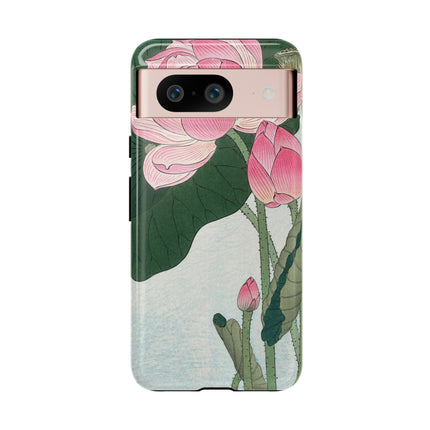 Blooming Lotus Flowers by Ohara Koson Phone Cases