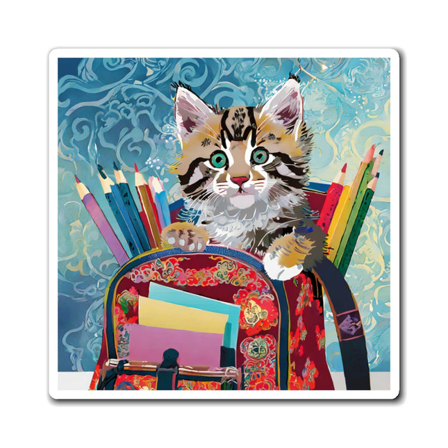 Whiskered Wanderings Magnets (3 Sizes)
