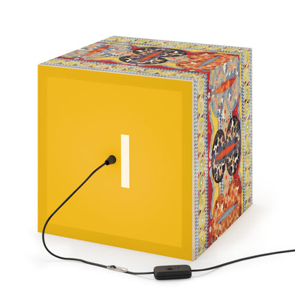 Reproduction of the Shield Frieze by Emile Gilliéron Light Cube Lamp