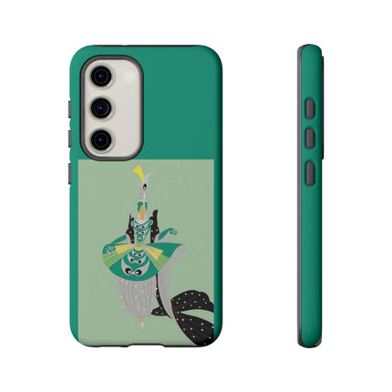 Peacock Dancer Phone Case – Opulent Glamour & Theatrical Elegance