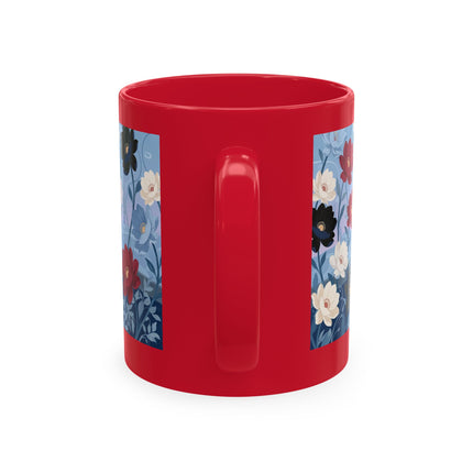 💌🌺 The Lady Of The Scattered Love Letters Ceramic Mug – Art Deco Romantic Elegance