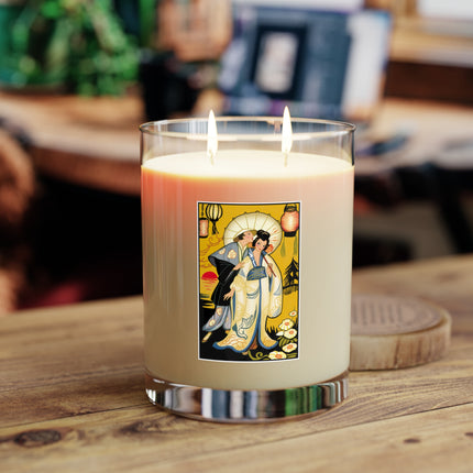 Golden Embrace Scented Candle - Full Glass, 11oz