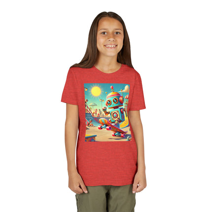 Skate Park Robot Youth Short Sleeve Tee