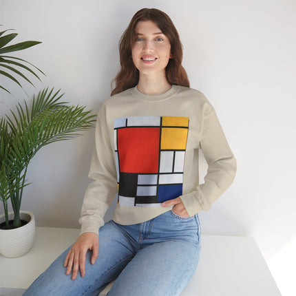 Composition with Red, Yellow, Blue, and Black by Piet Mondrian Heavy Blend™ Crewneck Sweatshirt
