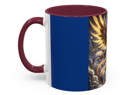 Valkyrie Descending Through Storm Colorful Mugs (11oz, 15oz)