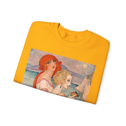 Sur la Route d'Anacapri by Gerda Wegener Heavy Blend™ Crewneck Sweatshirt