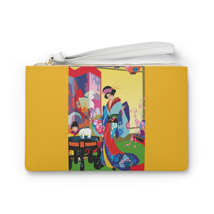 A Timeless Journey by Umberto Brunelleschi Clutch Bag
