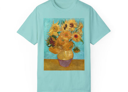 Vase with Twelve Sunflowers by Vincent van Gogh Unisex Garment-Dyed T-shirt