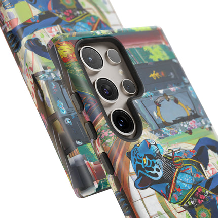 Cyber Panther's Hunt Phone Cases